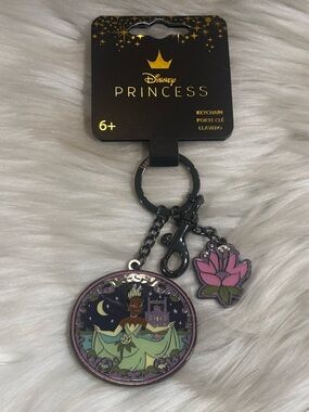 Loungefly Disney The Princess And The Frog Tiana Lily Pad Multi Keychain New